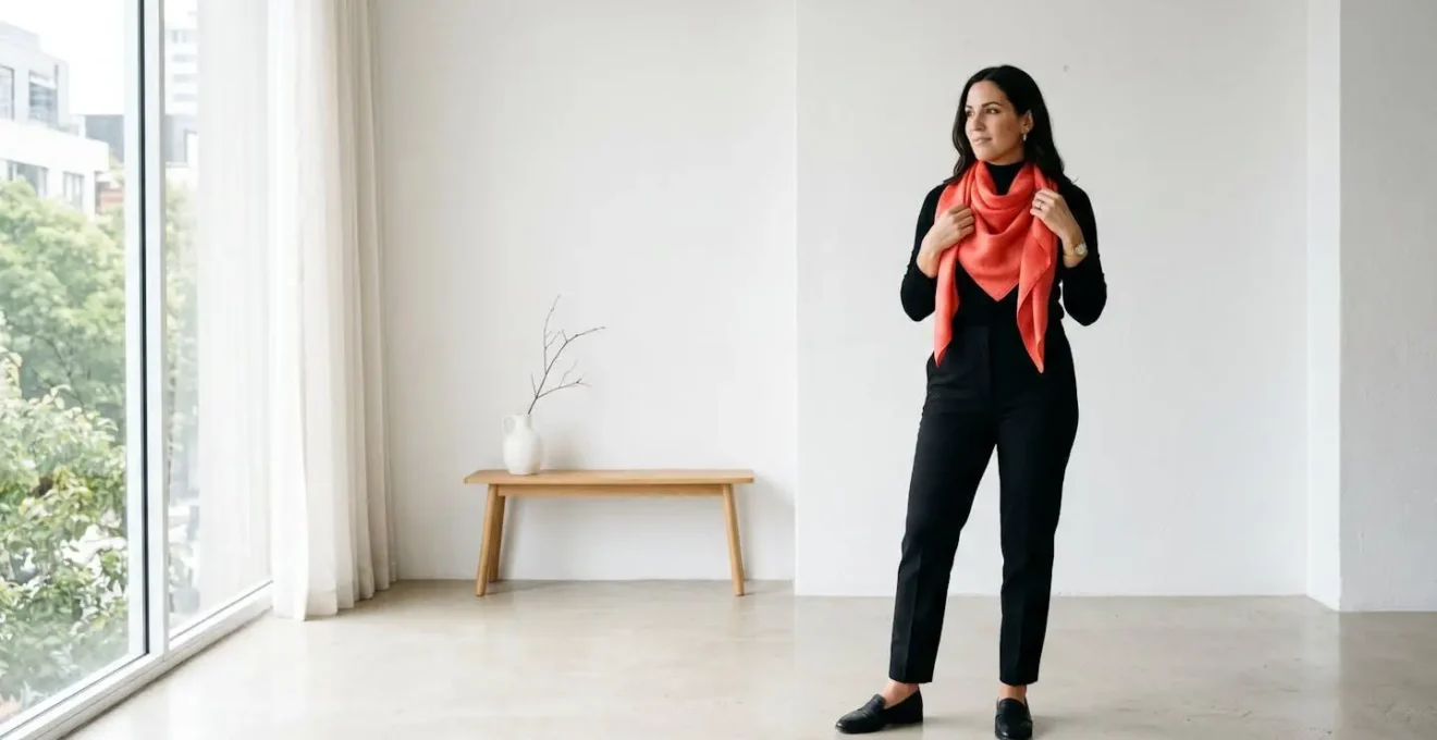 Mise en valeur d'un point focal avec accessoires colorés stratégiquement placés